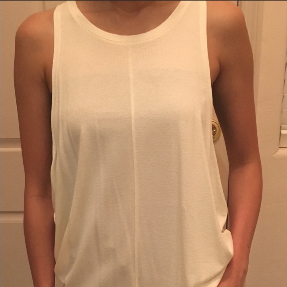Zara White Muscle Top